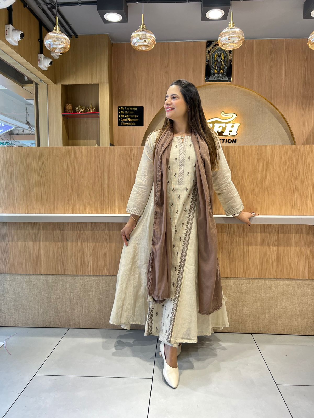 Pure Linen Silk Dusty Off White 3pc Set