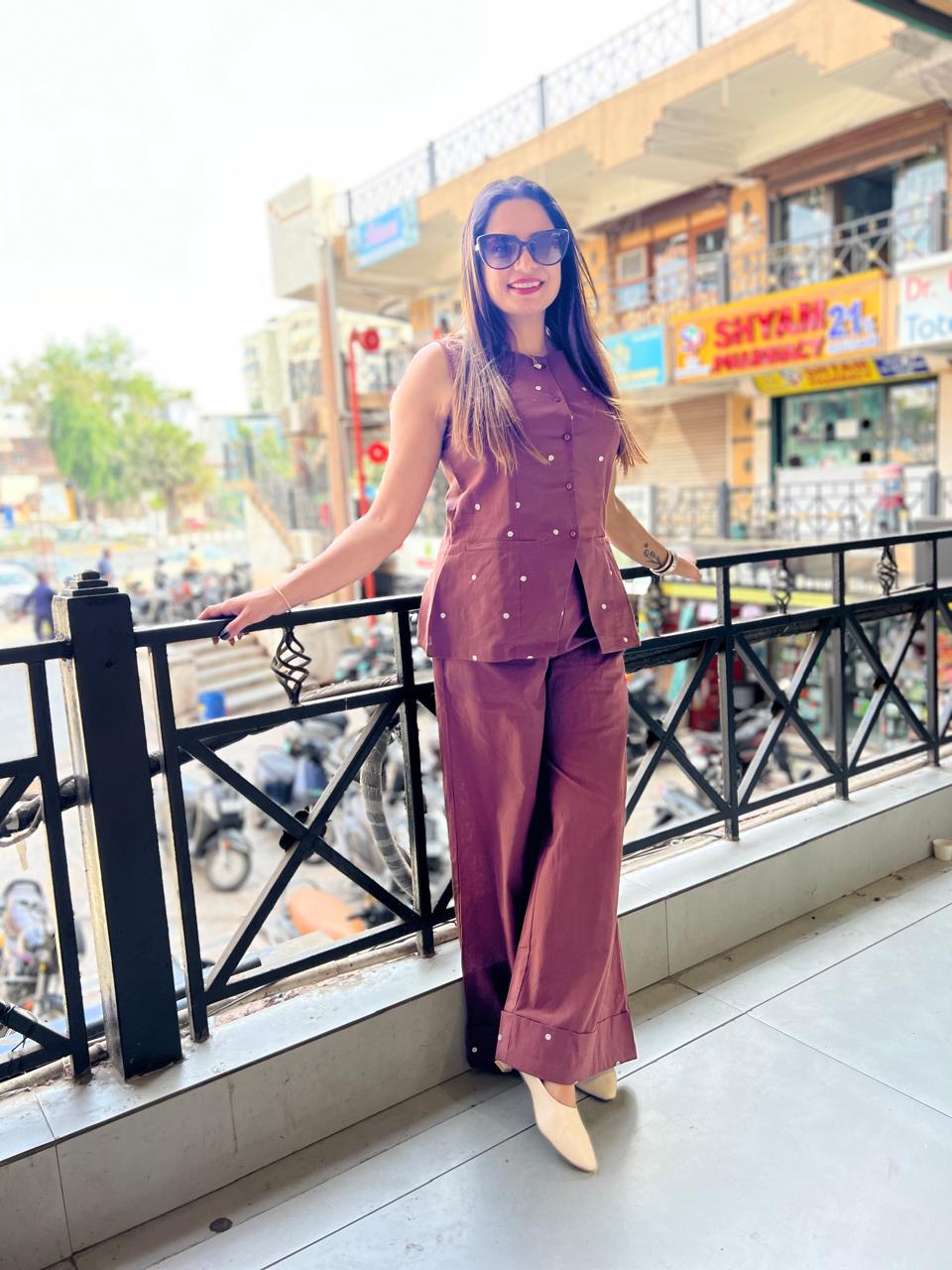 Pure Flex Cotton Brown 2pc Set