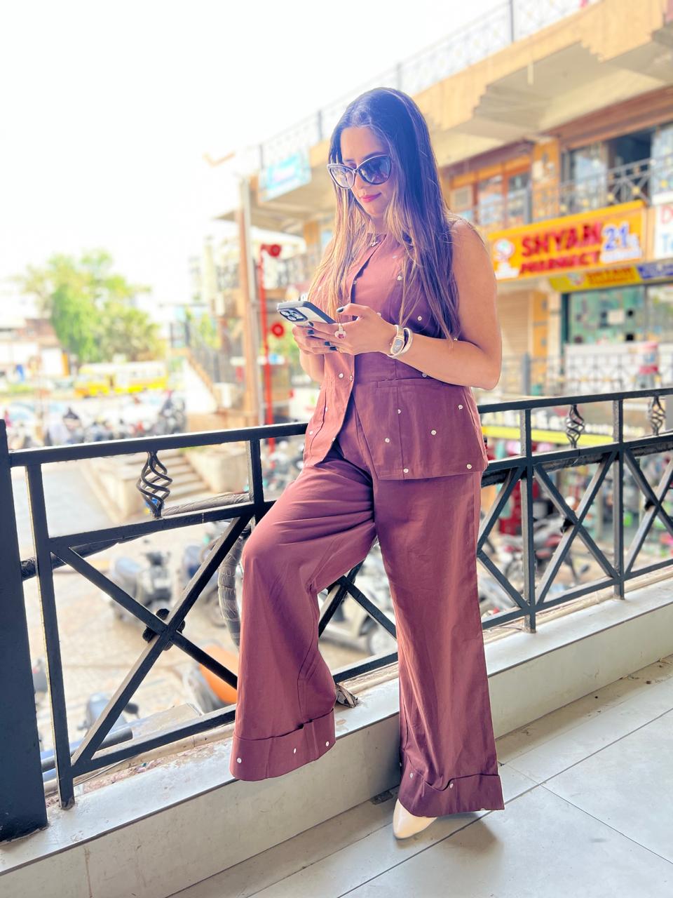 Pure Flex Cotton Brown 2pc Set
