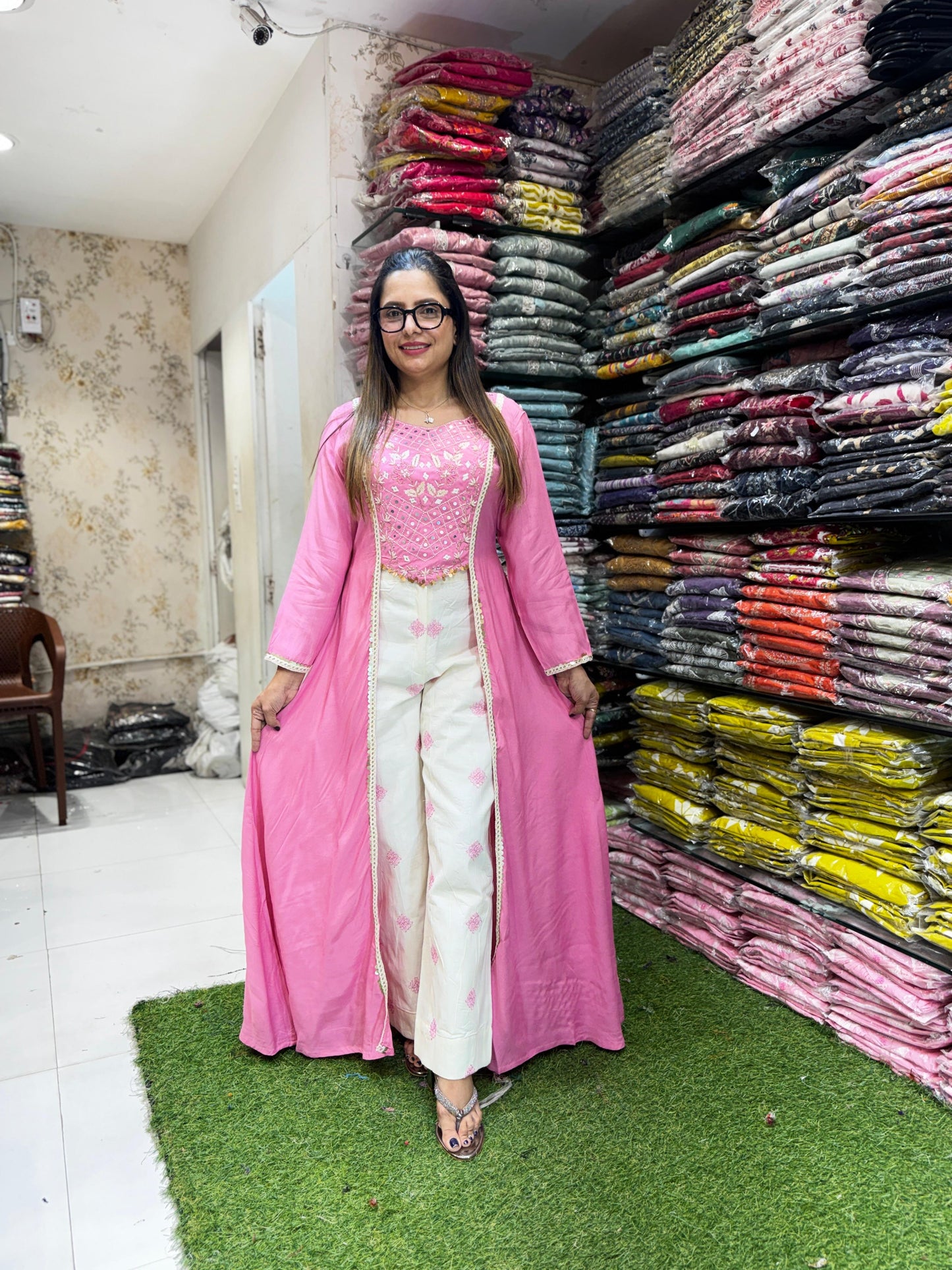 Pure Muslin Pink 2pc Set