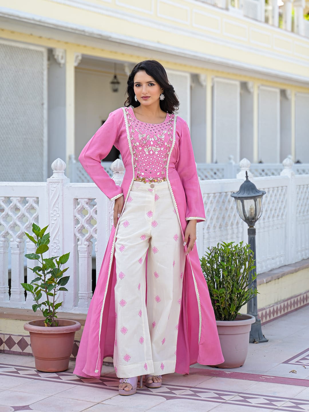 Pure Muslin Pink 2pc Set