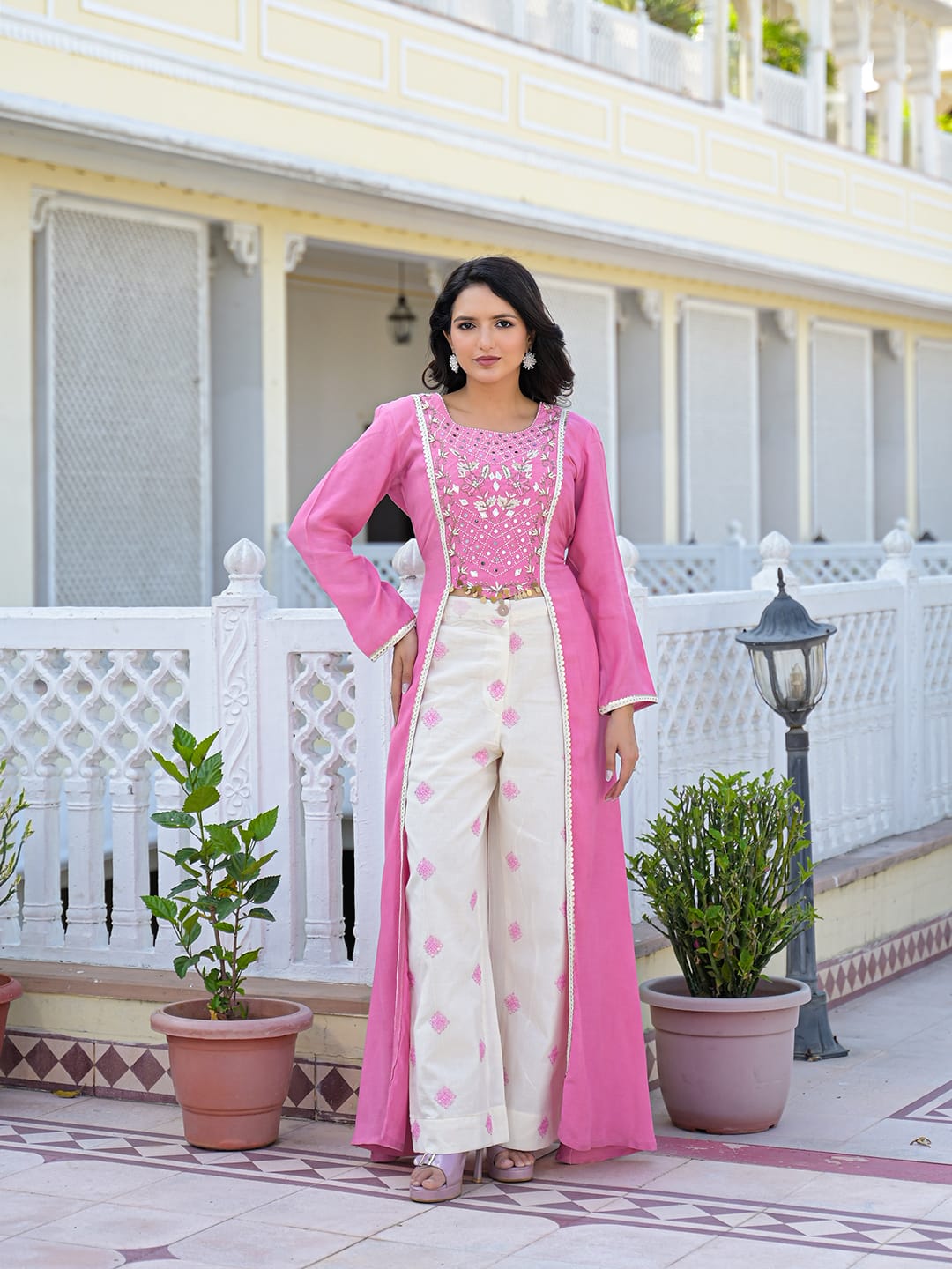 Pure Muslin Pink 2pc Set