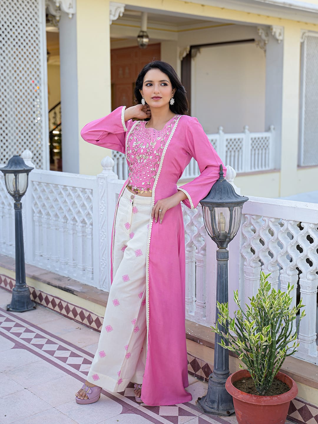 Pure Muslin Pink 2pc Set