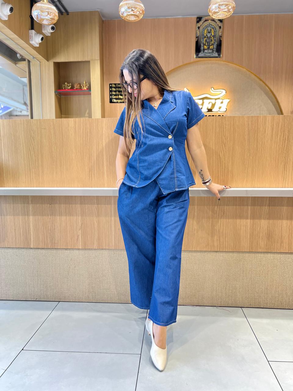 Pure Denim Blue 2pc Set