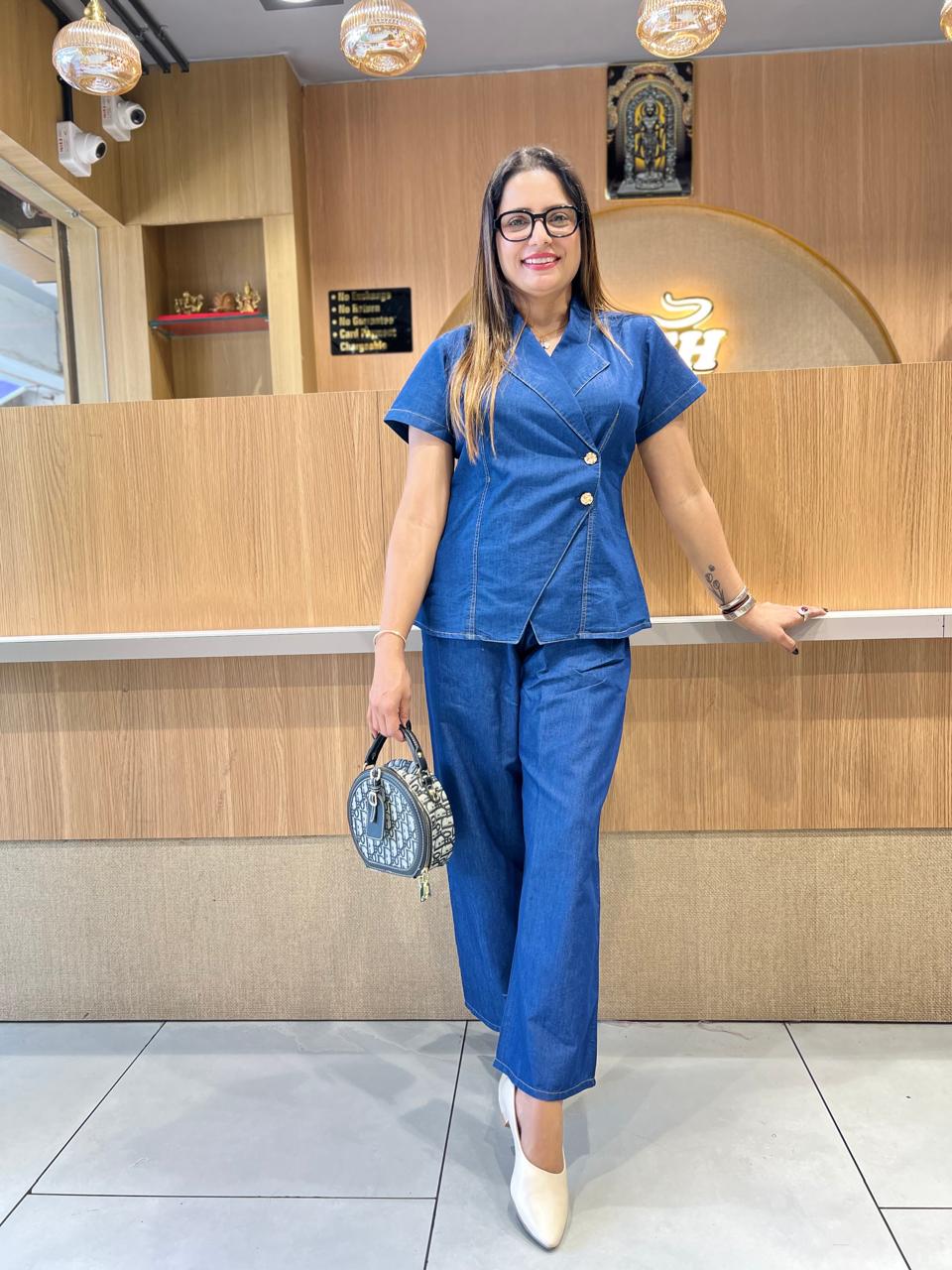Pure Denim Blue 2pc Set