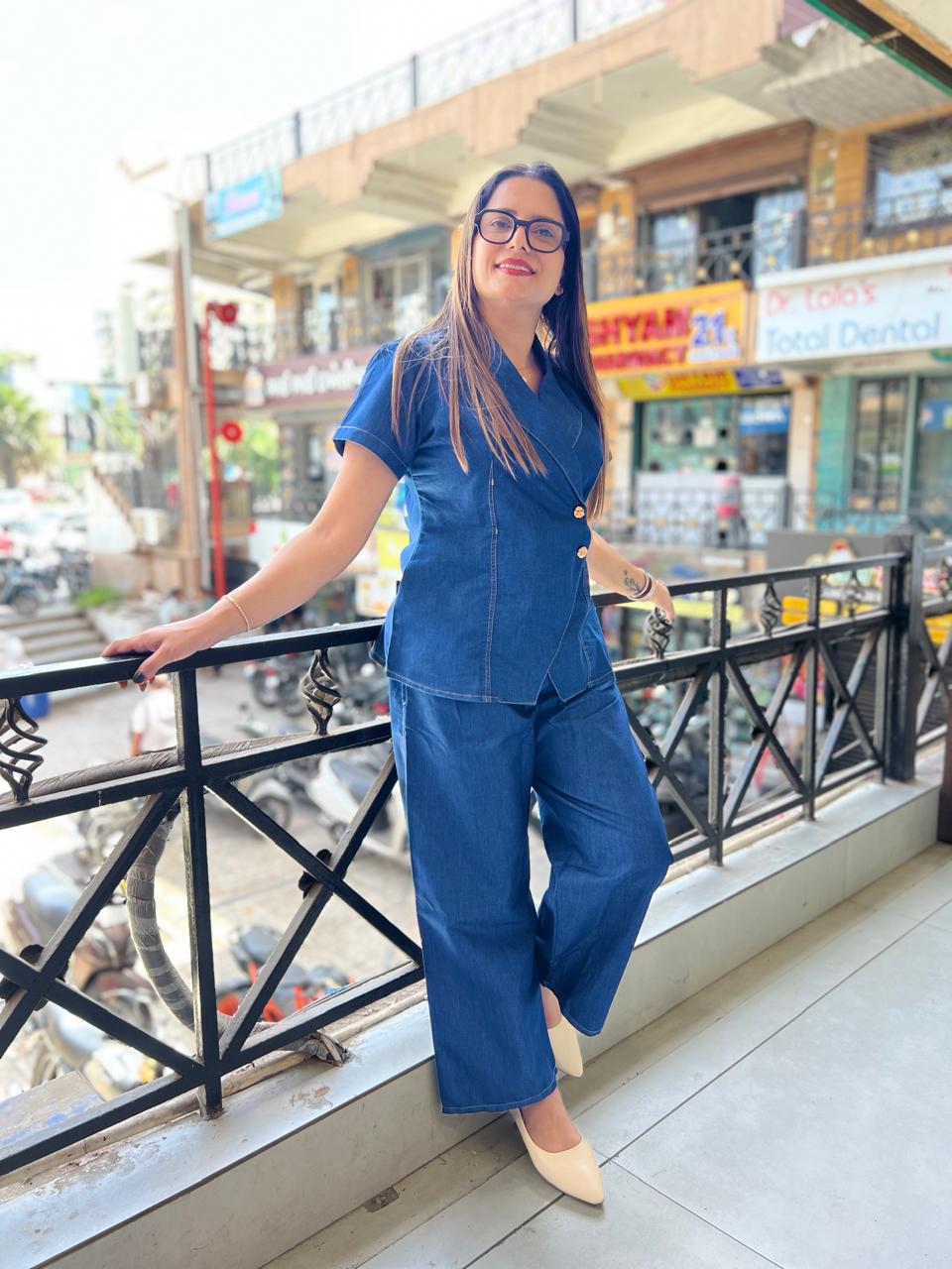 Pure Denim Blue 2pc Set