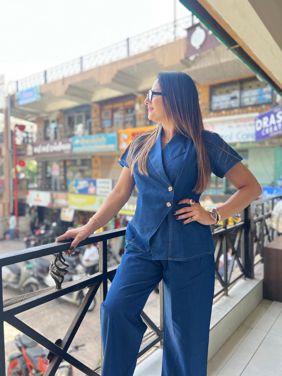 Pure Denim Blue 2pc Set