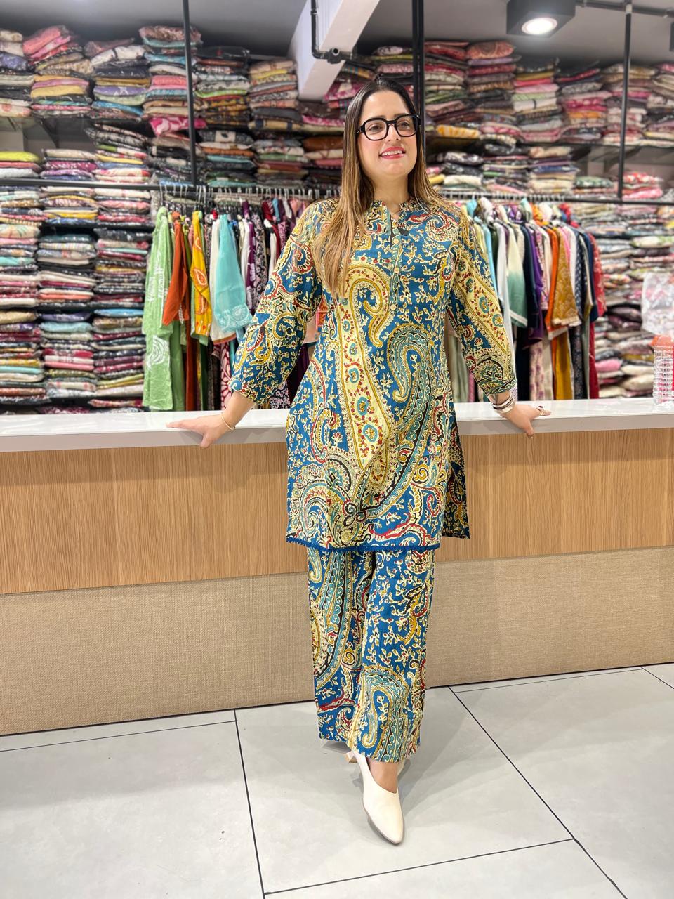 Pure Cotton Blue 2pc Set