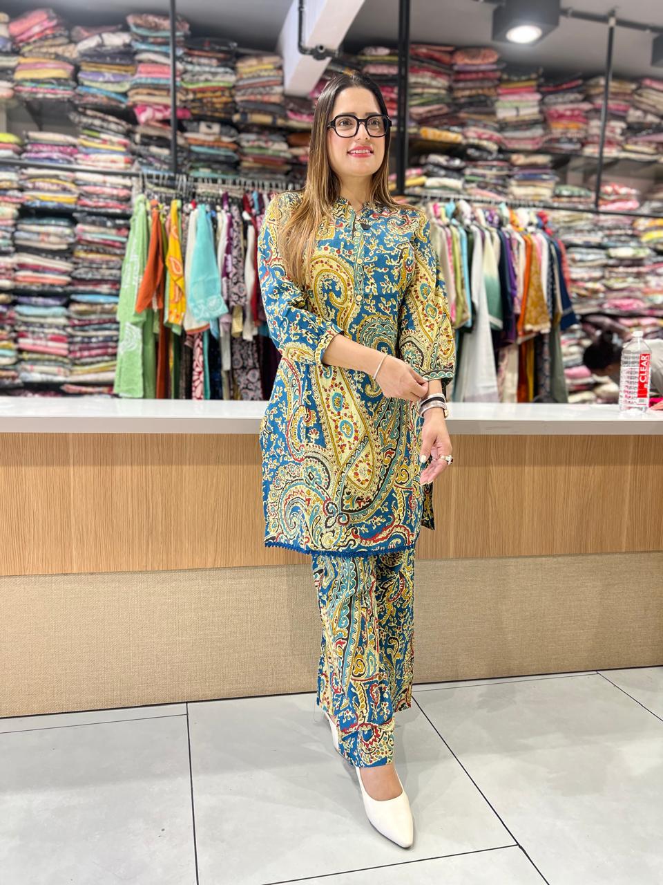 Pure Cotton Blue 2pc Set