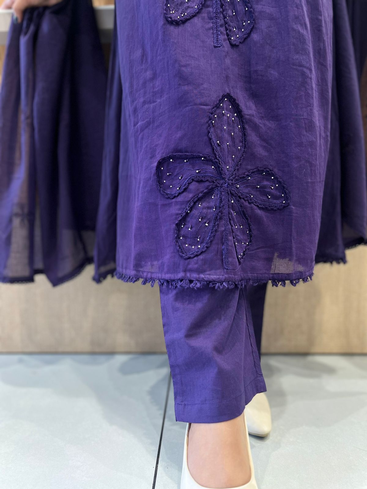 Pure Mull Cotton Purple 3pc Set