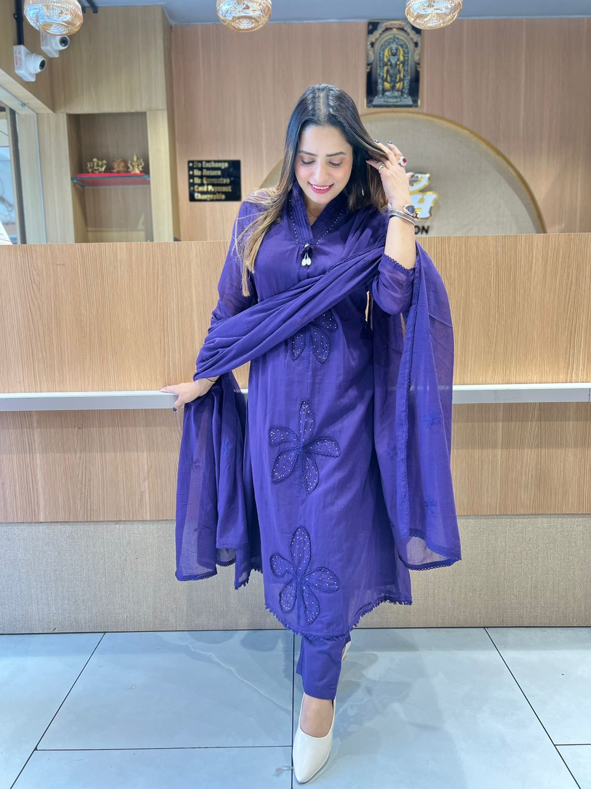 Pure Mull Cotton Purple 3pc Set
