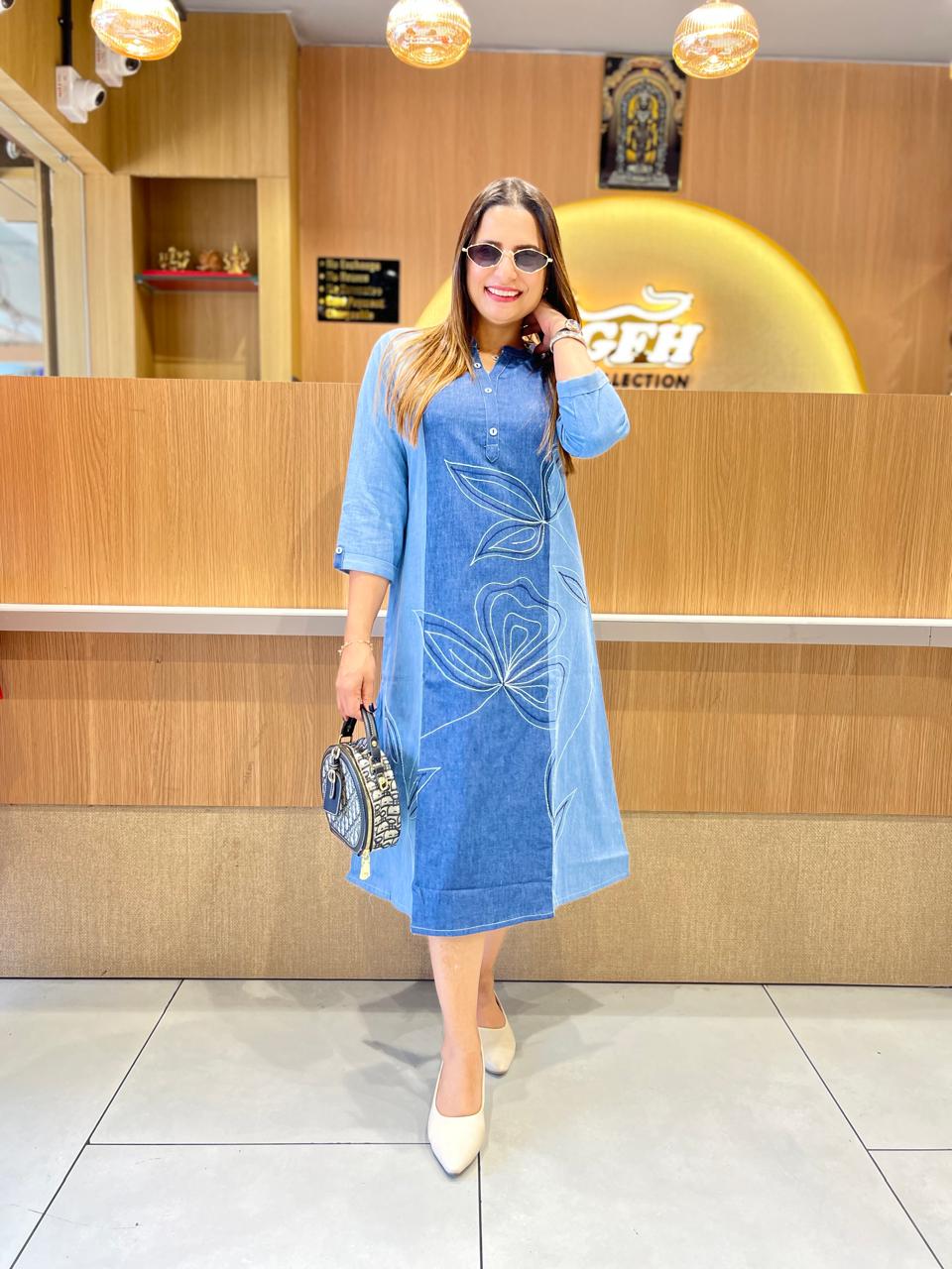 Pure Denim Blue Midi