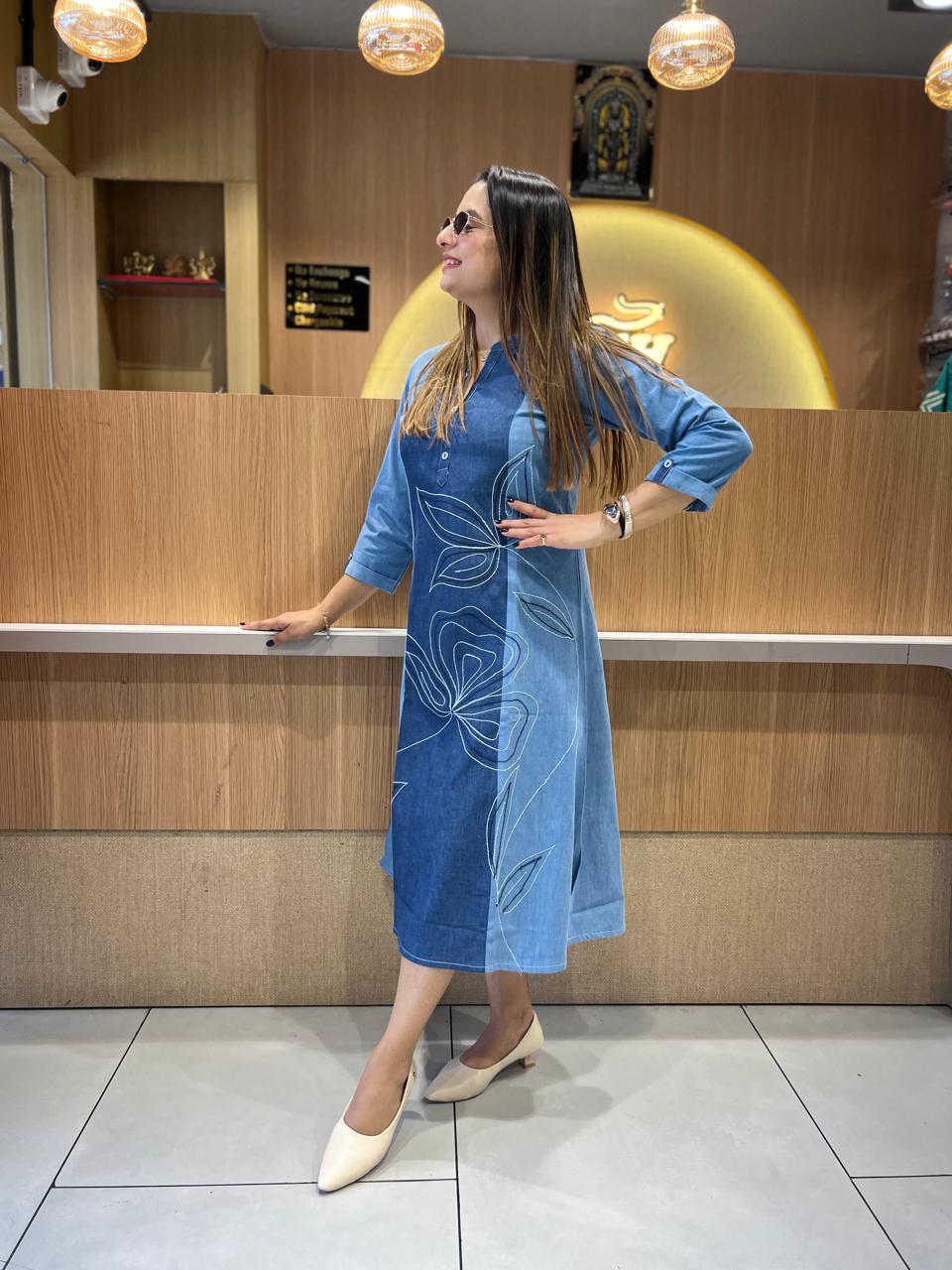 Pure Denim Blue Midi