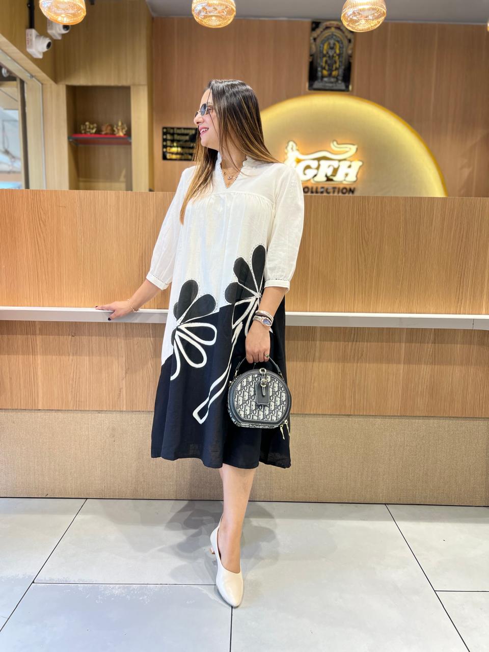 Pure Flex Cotton Off White Midi