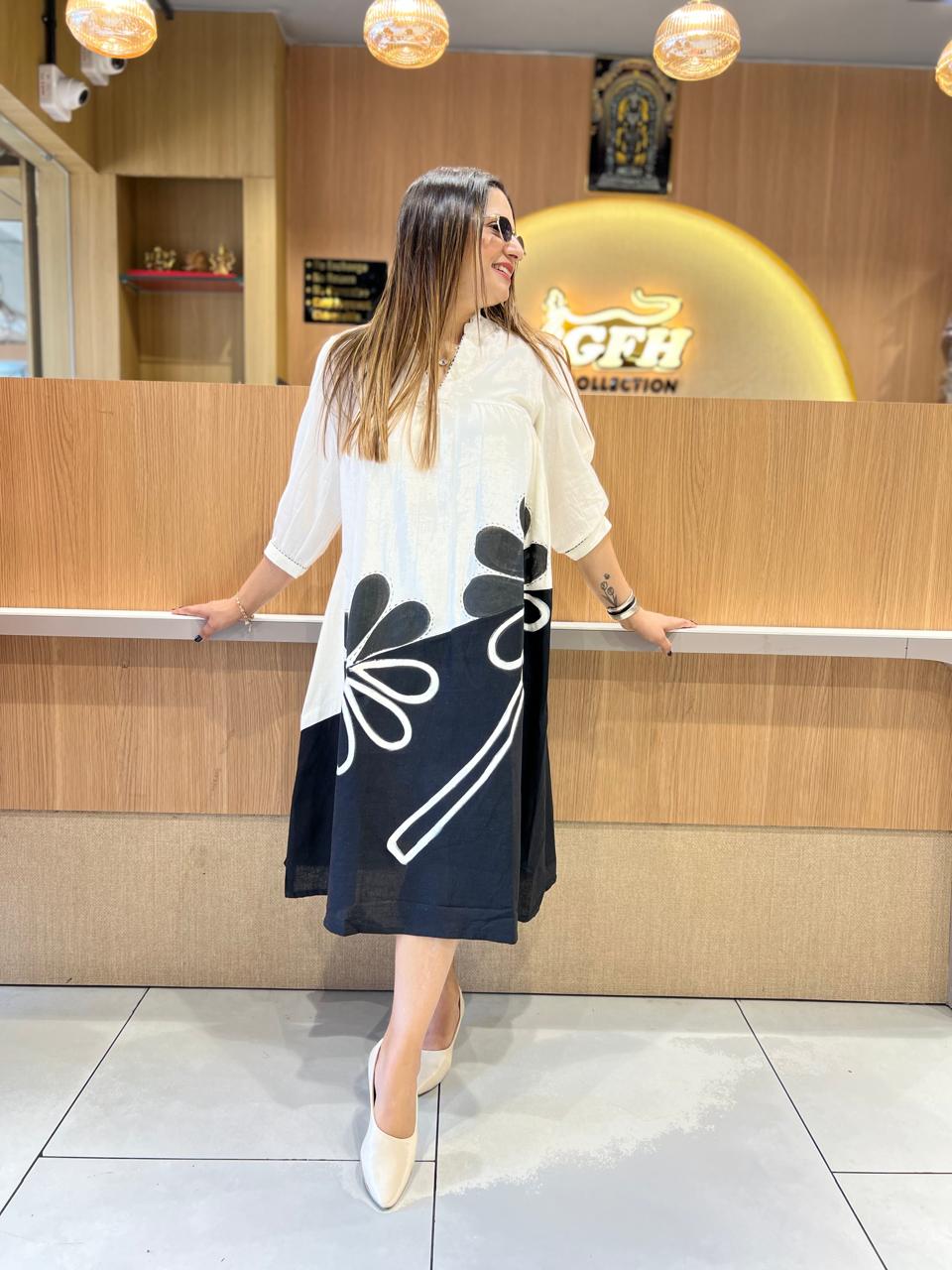 Pure Flex Cotton Off White Midi