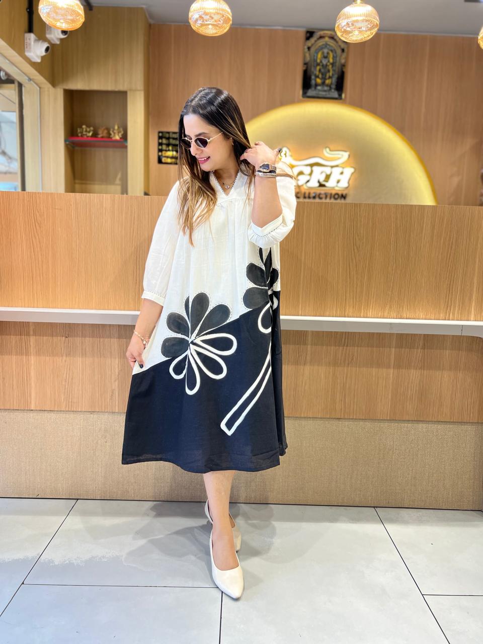 Pure Flex Cotton Off White Midi