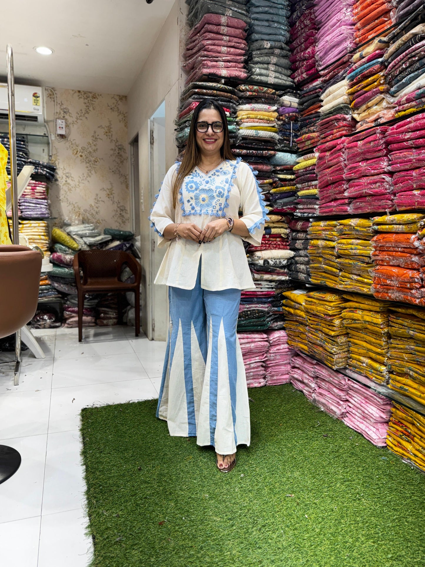 Pure Flex Cotton Off White 2pc Set