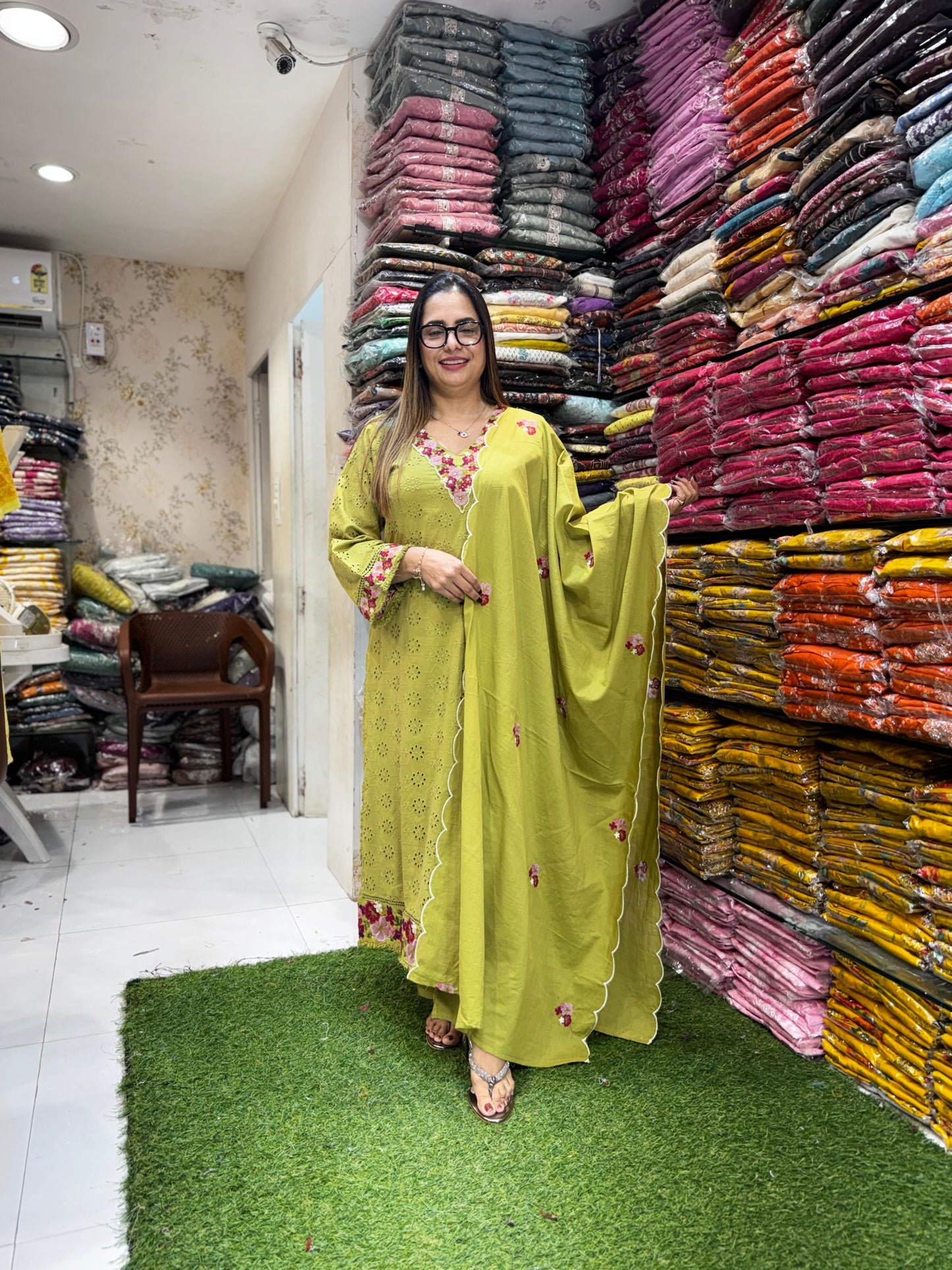 Pure Cotton Green 3pc Set
