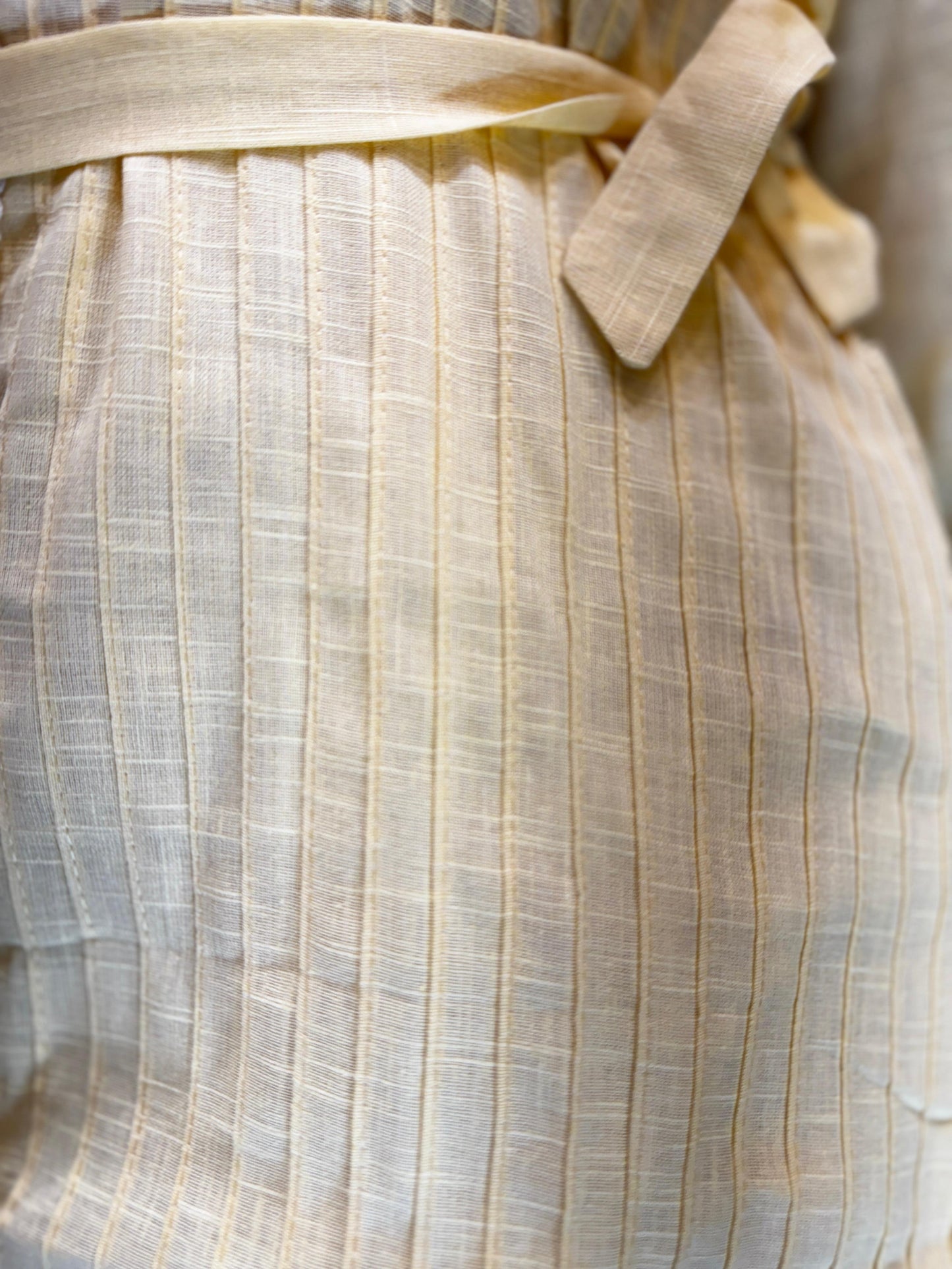 Pure Linen  Light Yellow 2pc Set