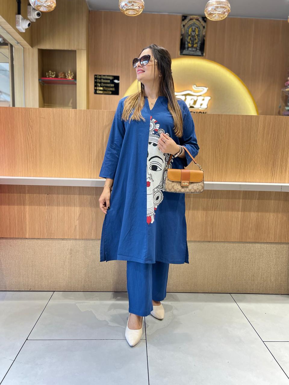 Pure Cotton Blue 2pc Set