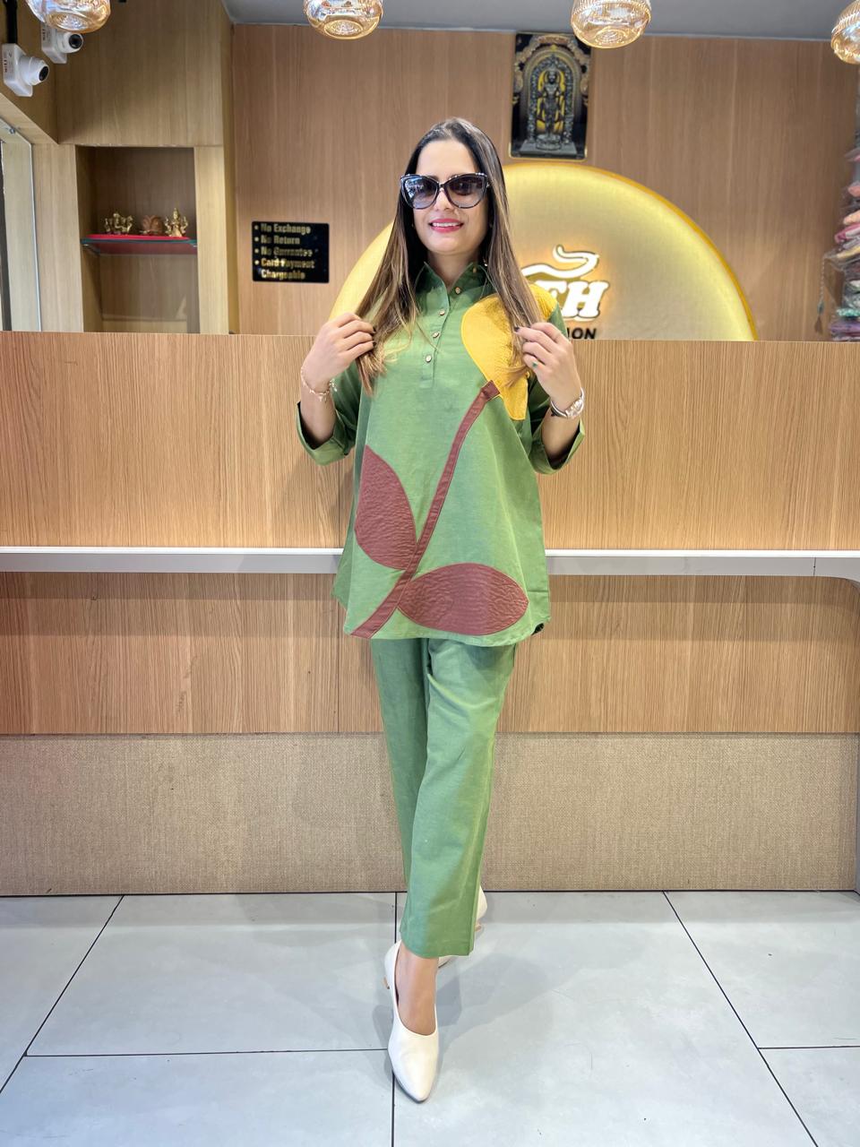Pure Flex Cotton Green 2pc Set