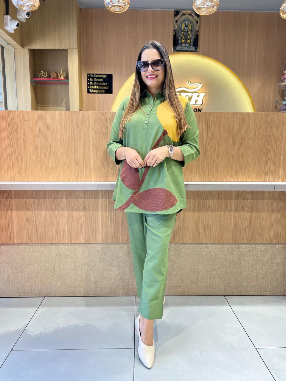 Pure Flex Cotton Green 2pc Set