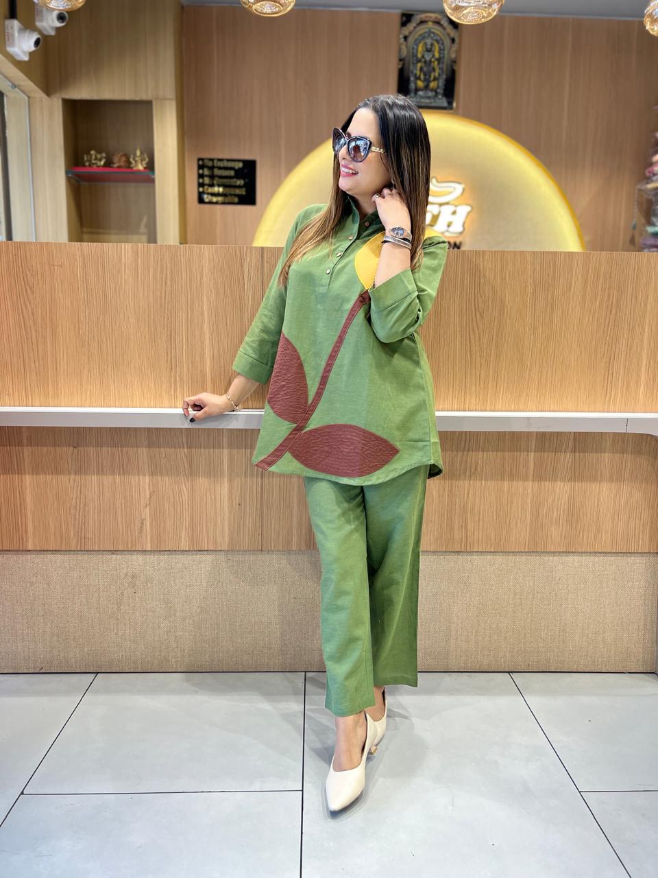 Pure Flex Cotton Green 2pc Set