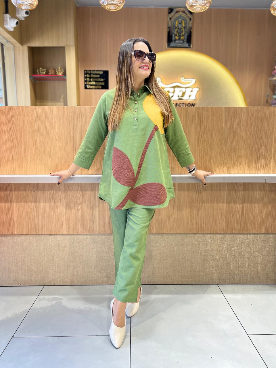 Pure Flex Cotton Green 2pc Set