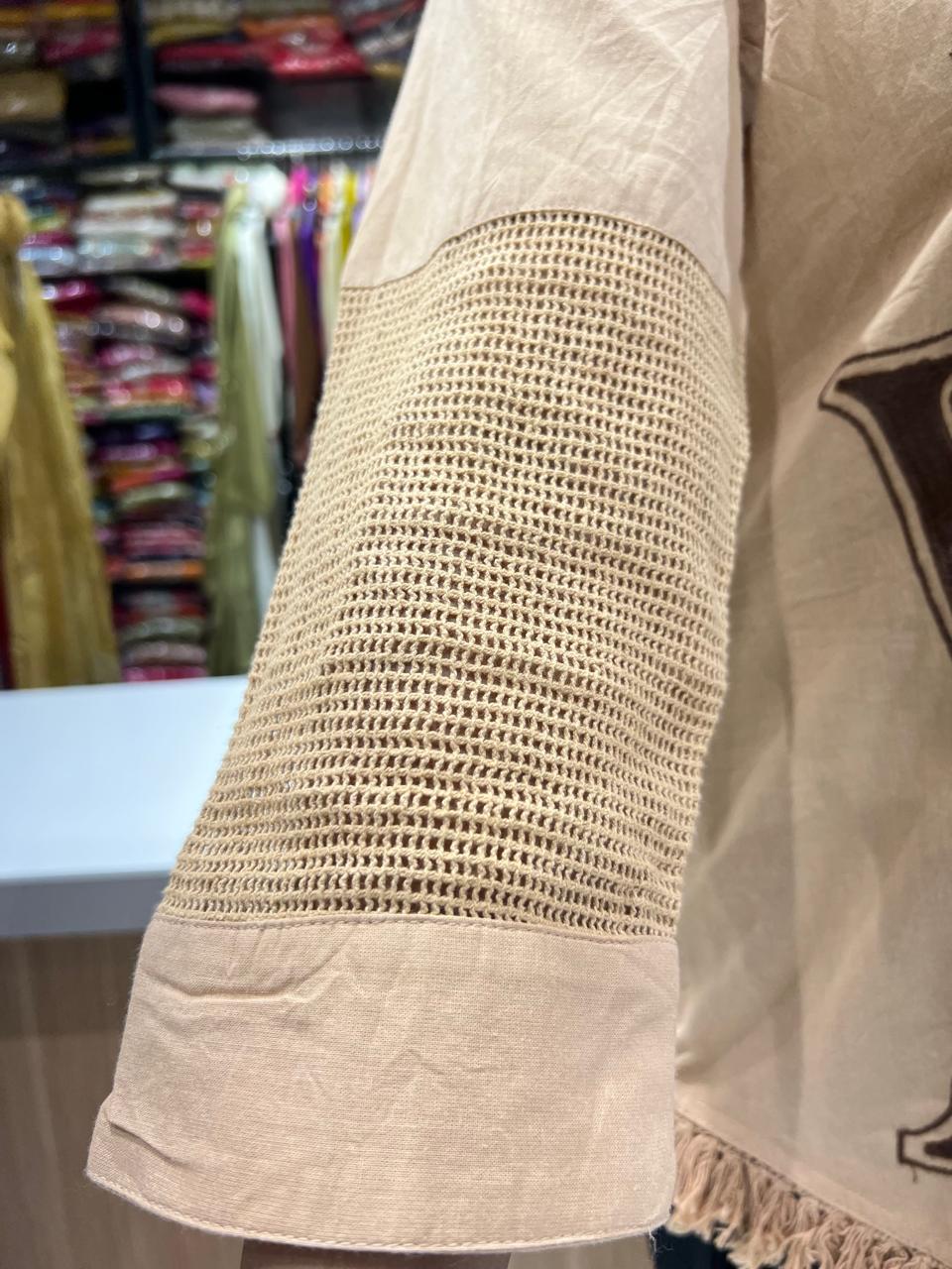 Pure Linen Cotton Brown Shirt
