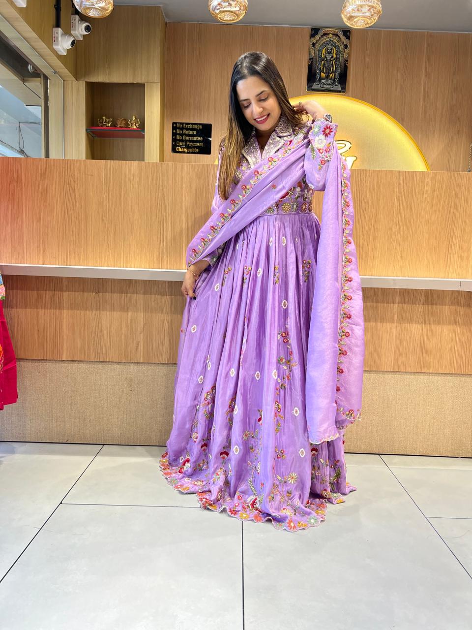 Pure Simmer Tissue Purple Gown