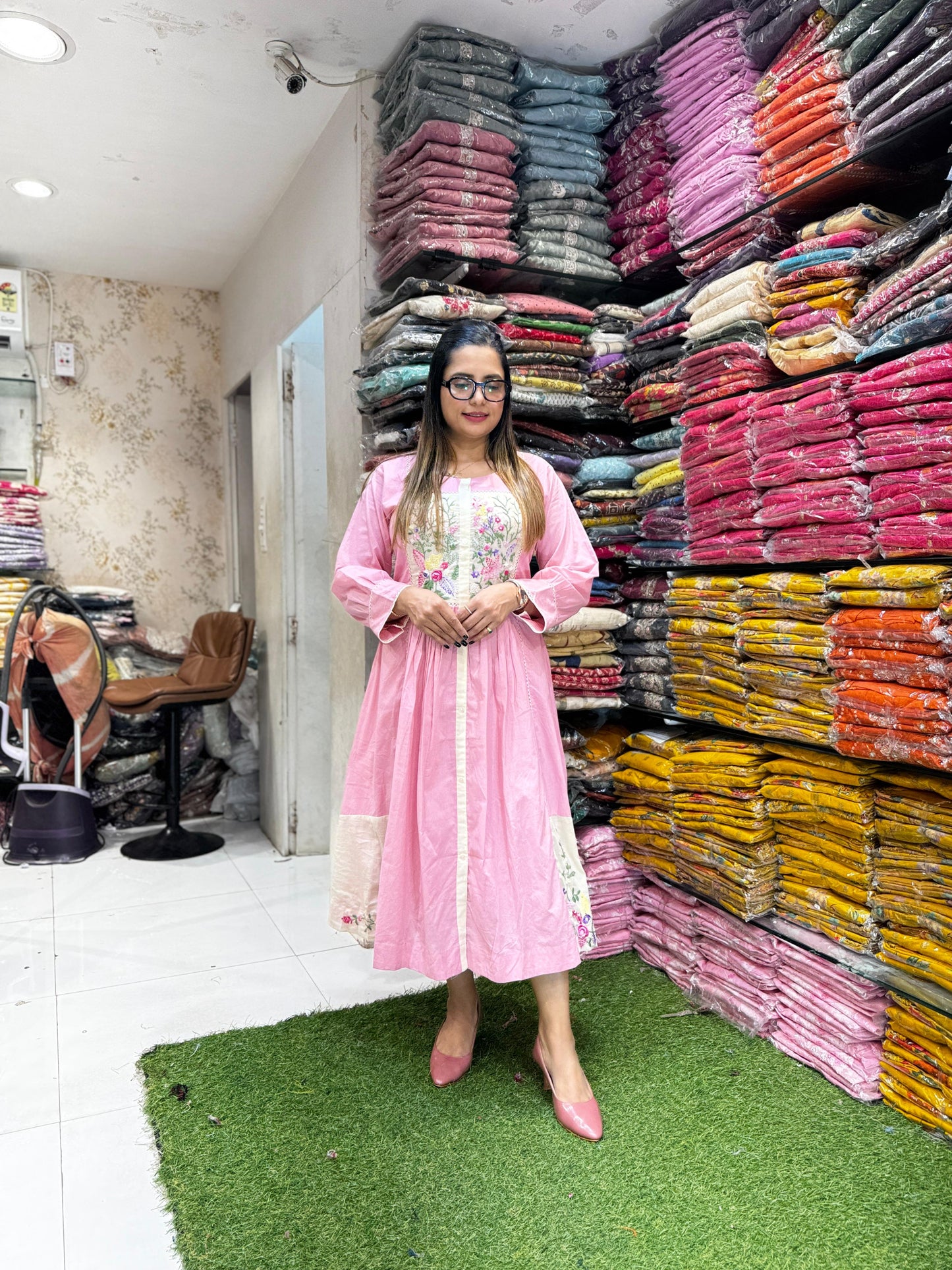 Pure Cotton Pink Midi
