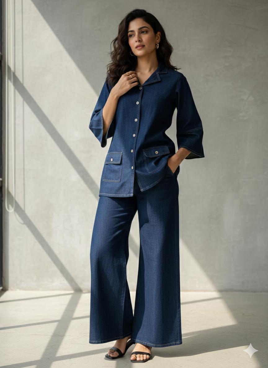 Pure Denim Blue 2pc Set