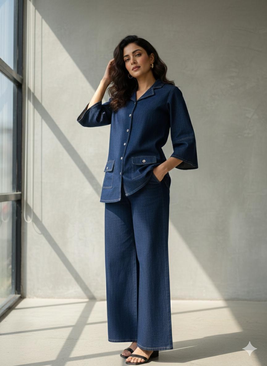 Pure Denim Blue 2pc Set
