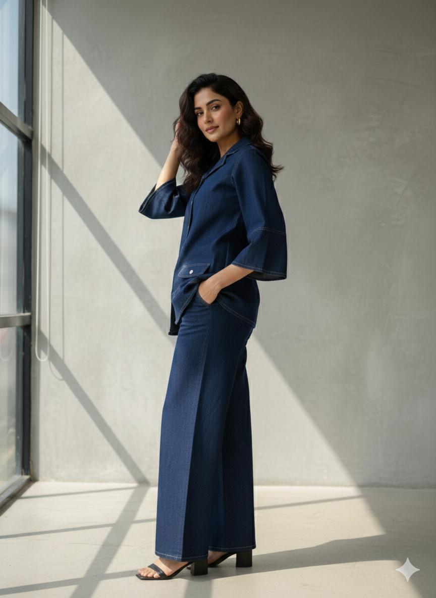 Pure Denim Blue 2pc Set