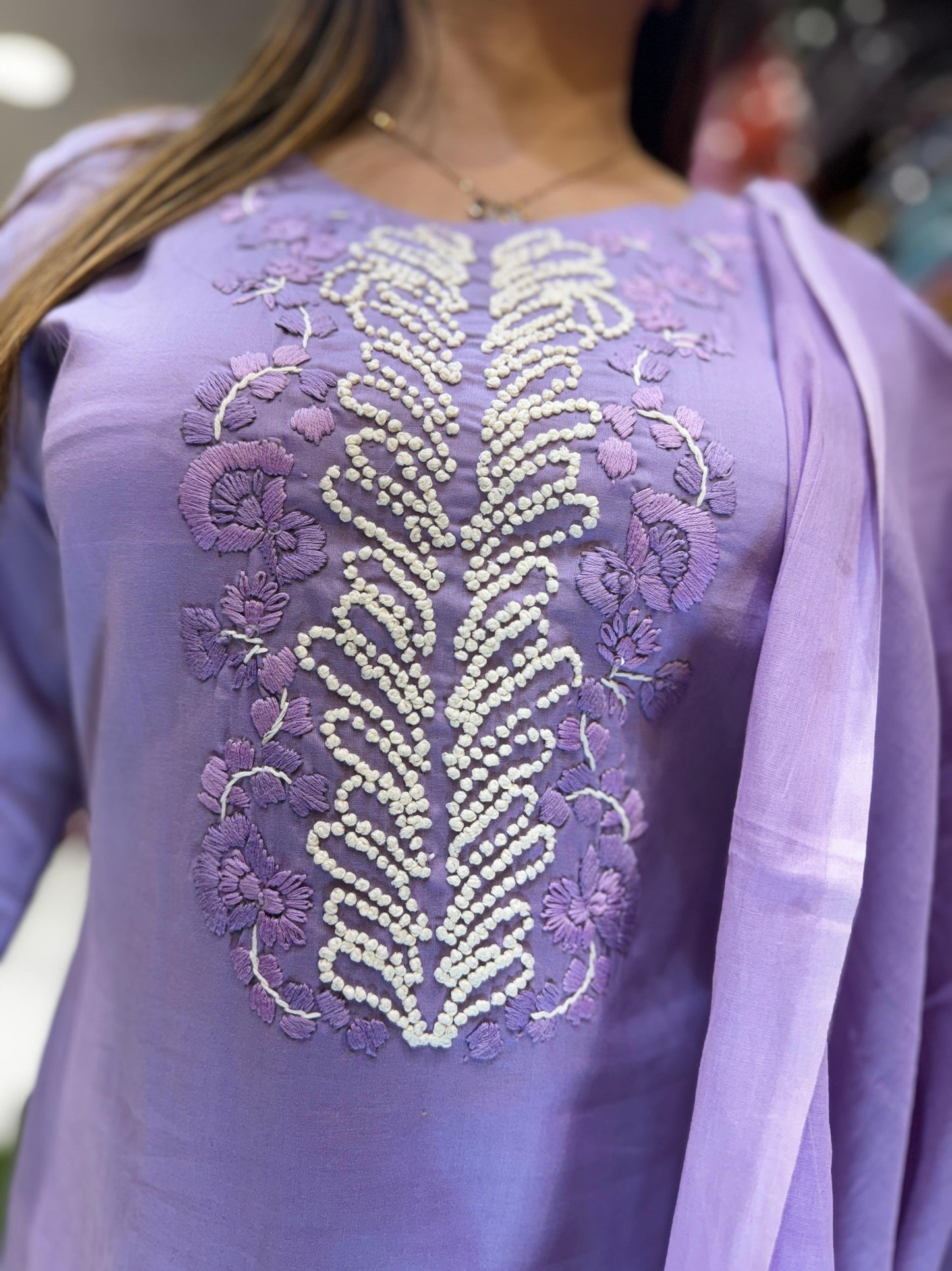 Pure Cotton Lylac Purple 3pc Set