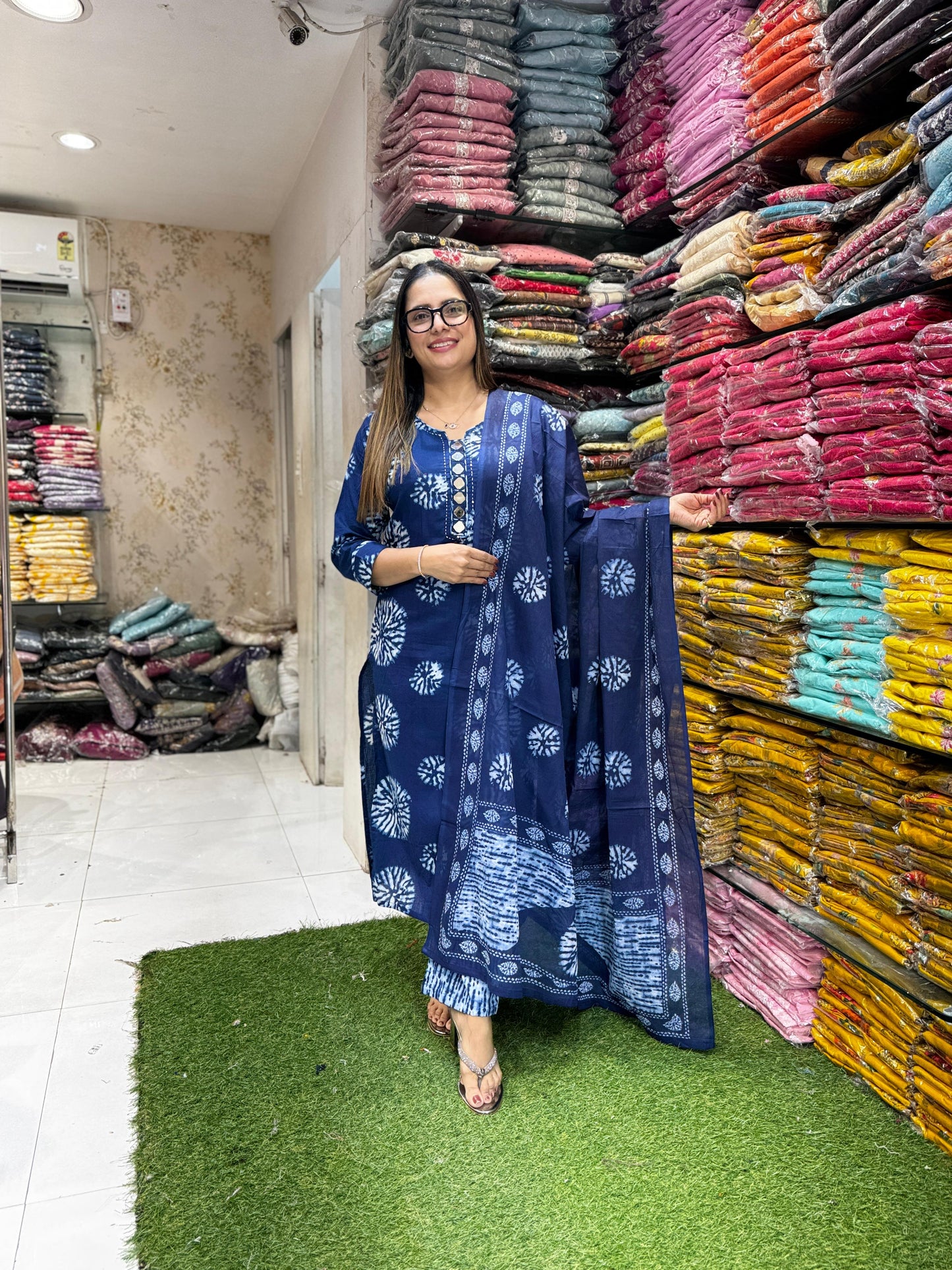 Pure Cotton Blue 3pc Set