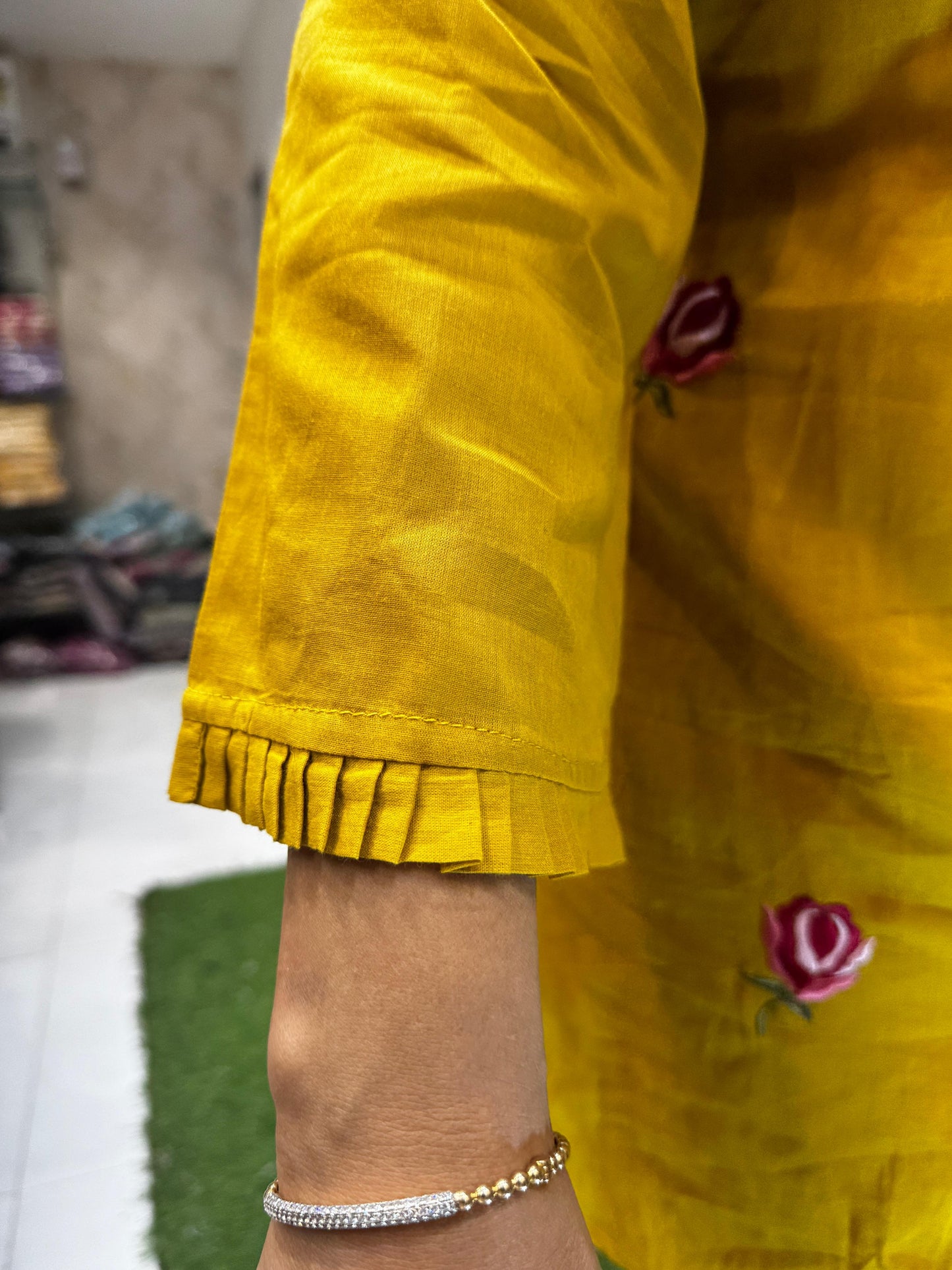 Pure Mull Cotton Yellow 2pc Set
