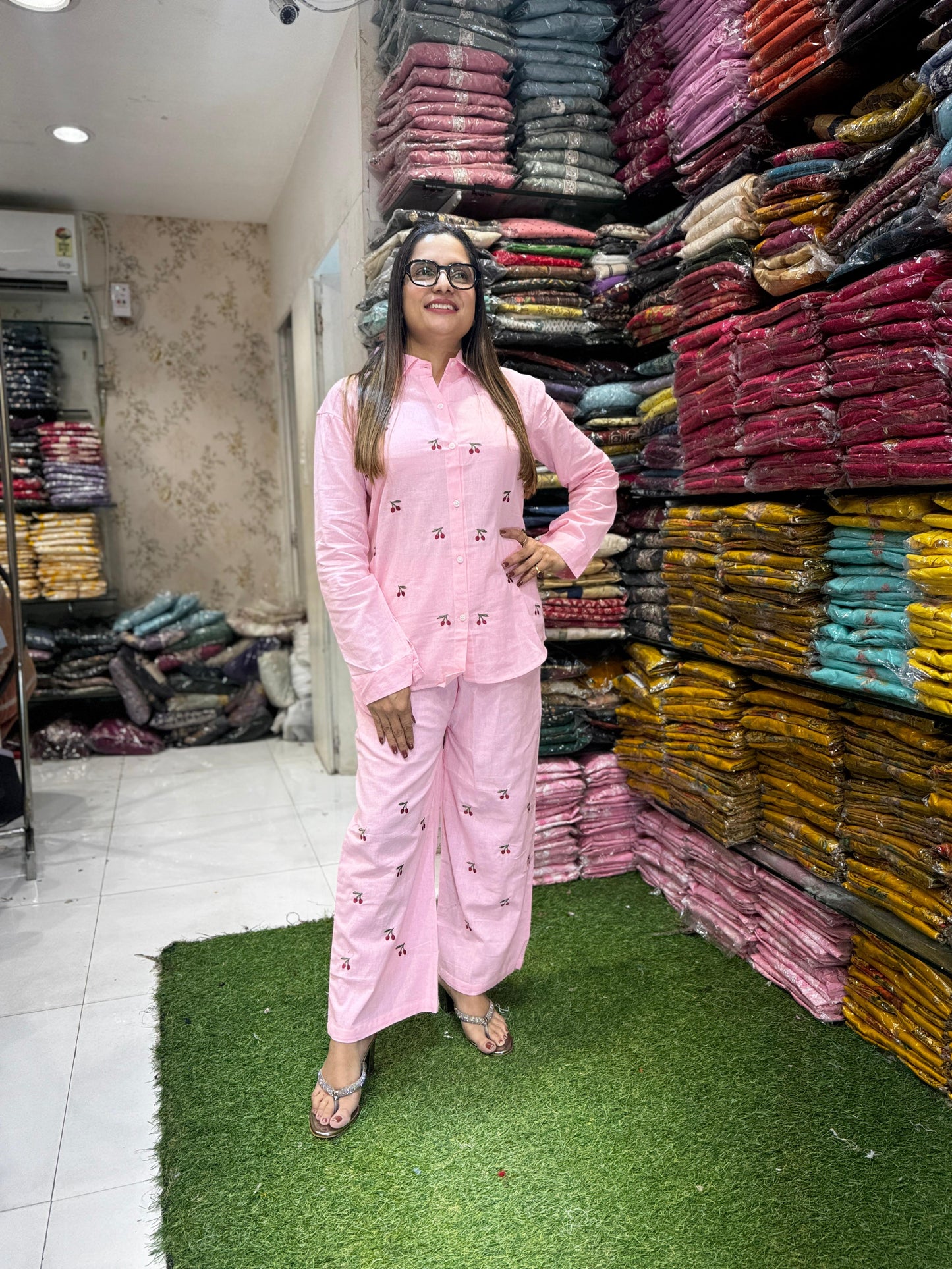 Pure Flex Cotton Pink 2pc Set