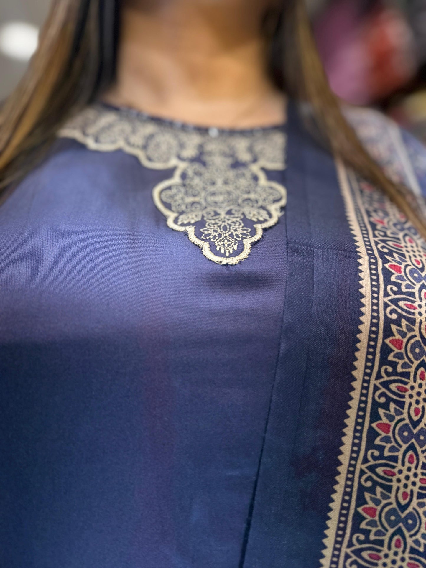 Pure Gaji Silk Gray 3pc Set