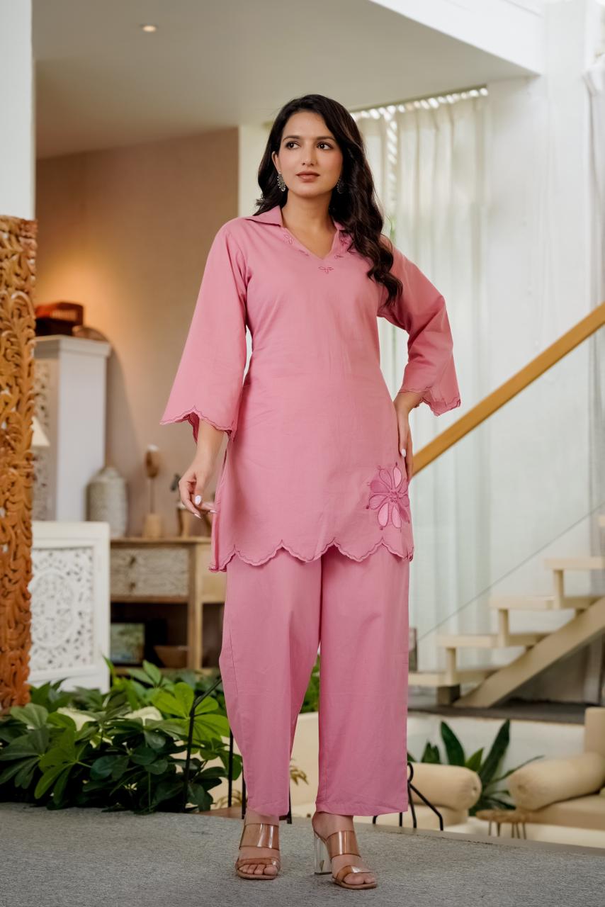 Pure Cotton Pink 2pc Set