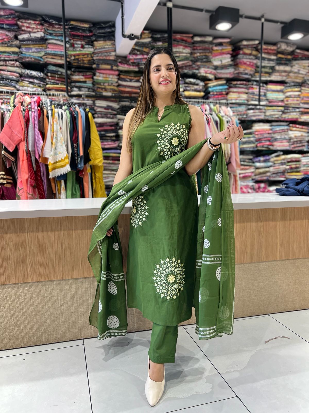 Pure Cotton Green 3pc Set