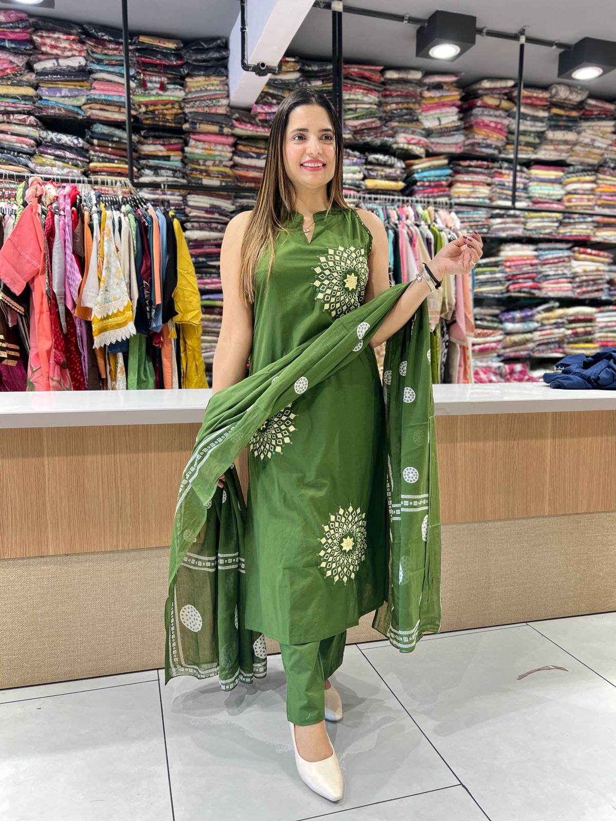 Pure Cotton Green 3pc Set