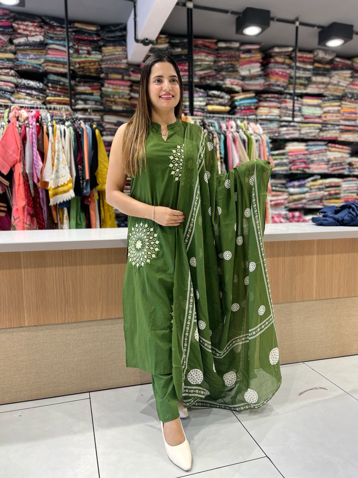 Pure Cotton Green 3pc Set