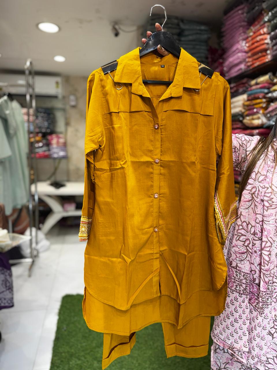 Pure Russian Silk Yellow 2pc Set