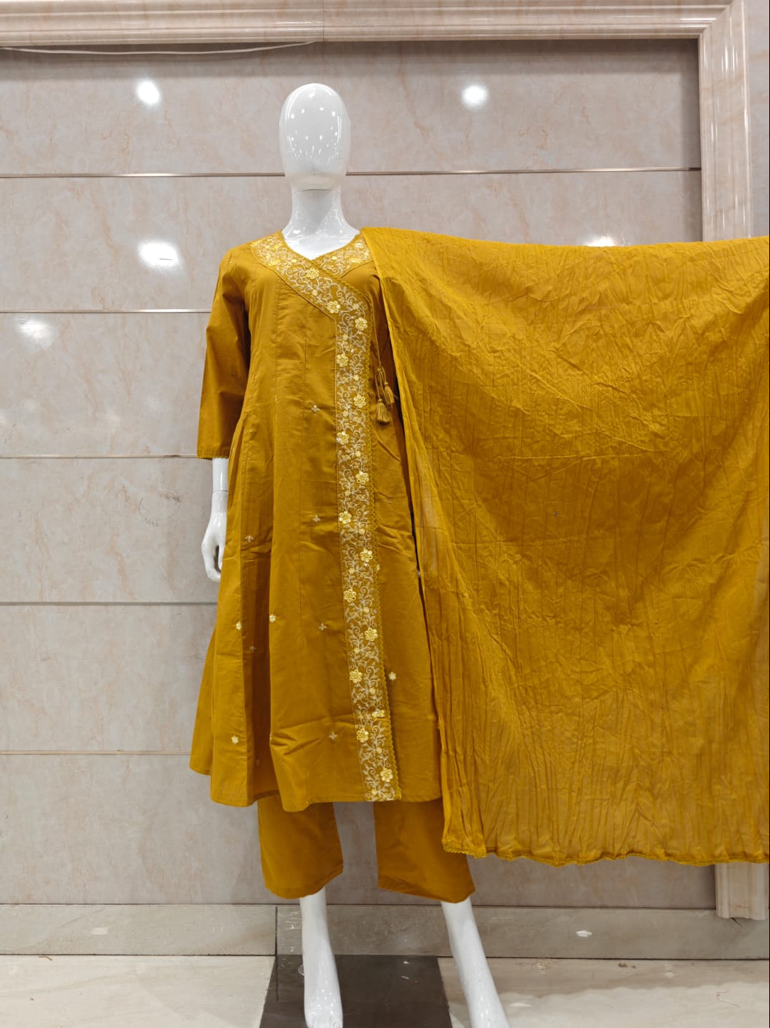 Pure Cotton Yellow 3pc Set