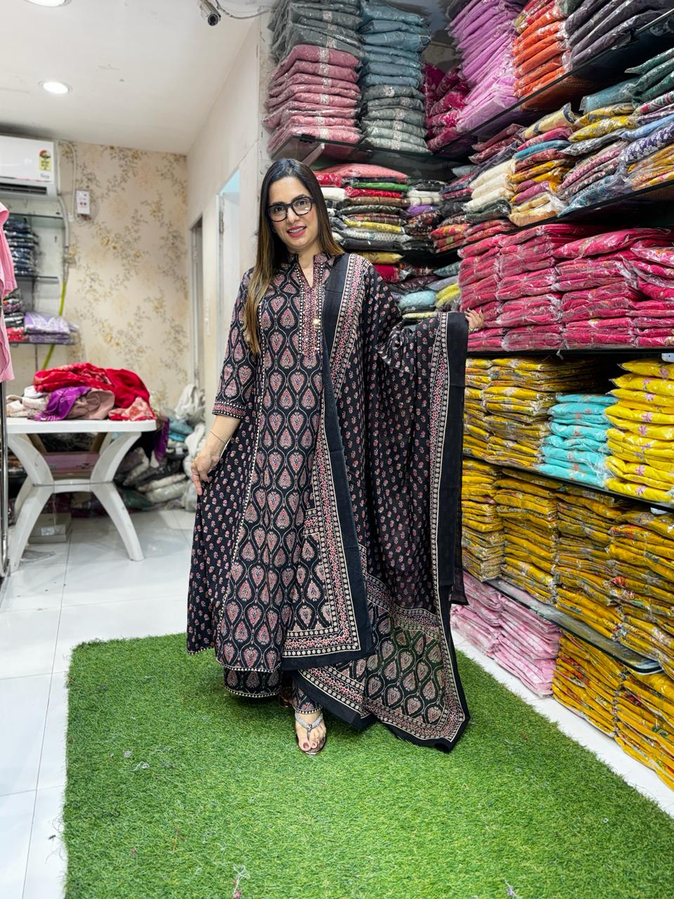 Pure Cotton Black 3pc Set