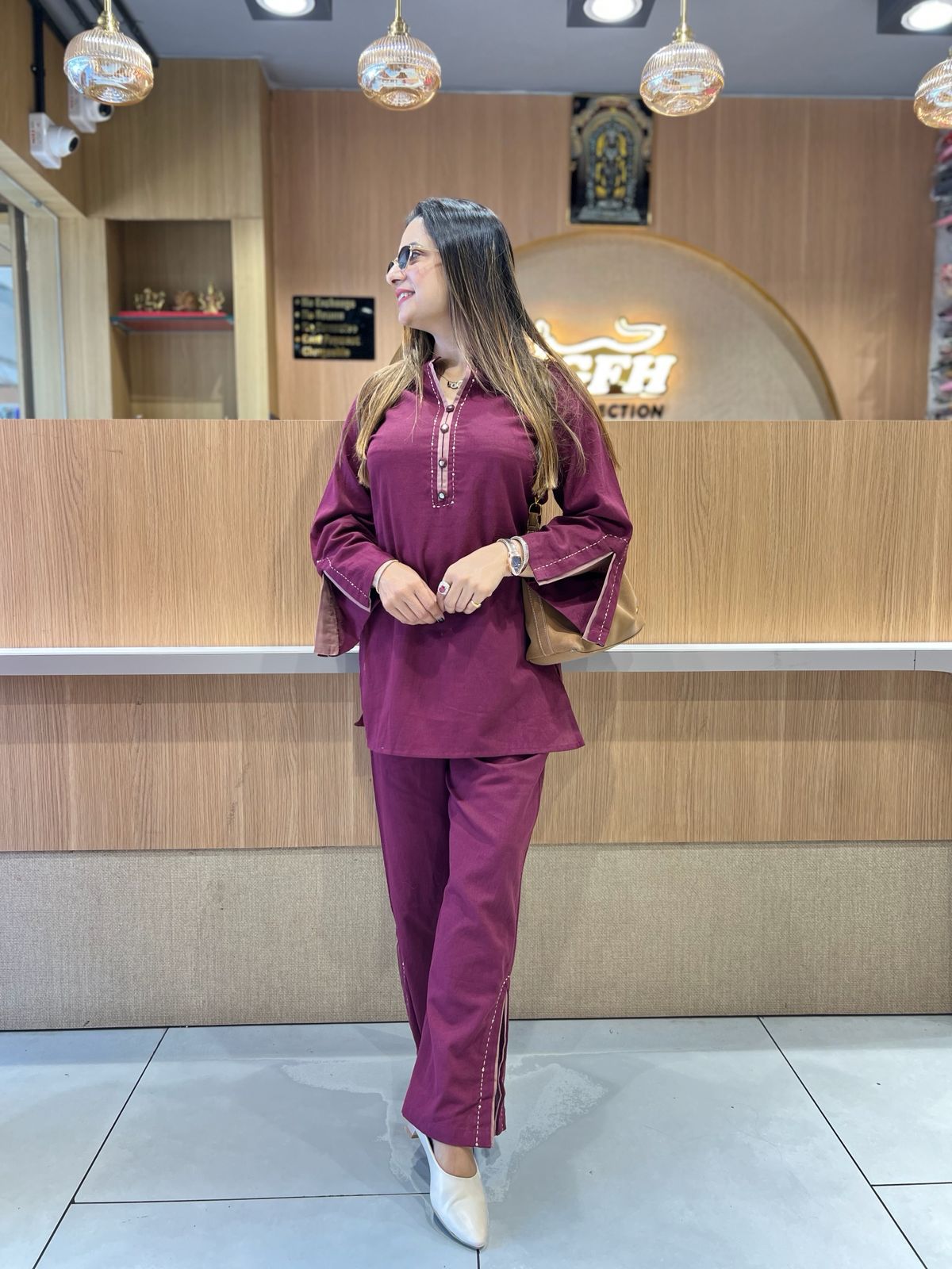 Pure Flex Cotton Wine 2pc Set