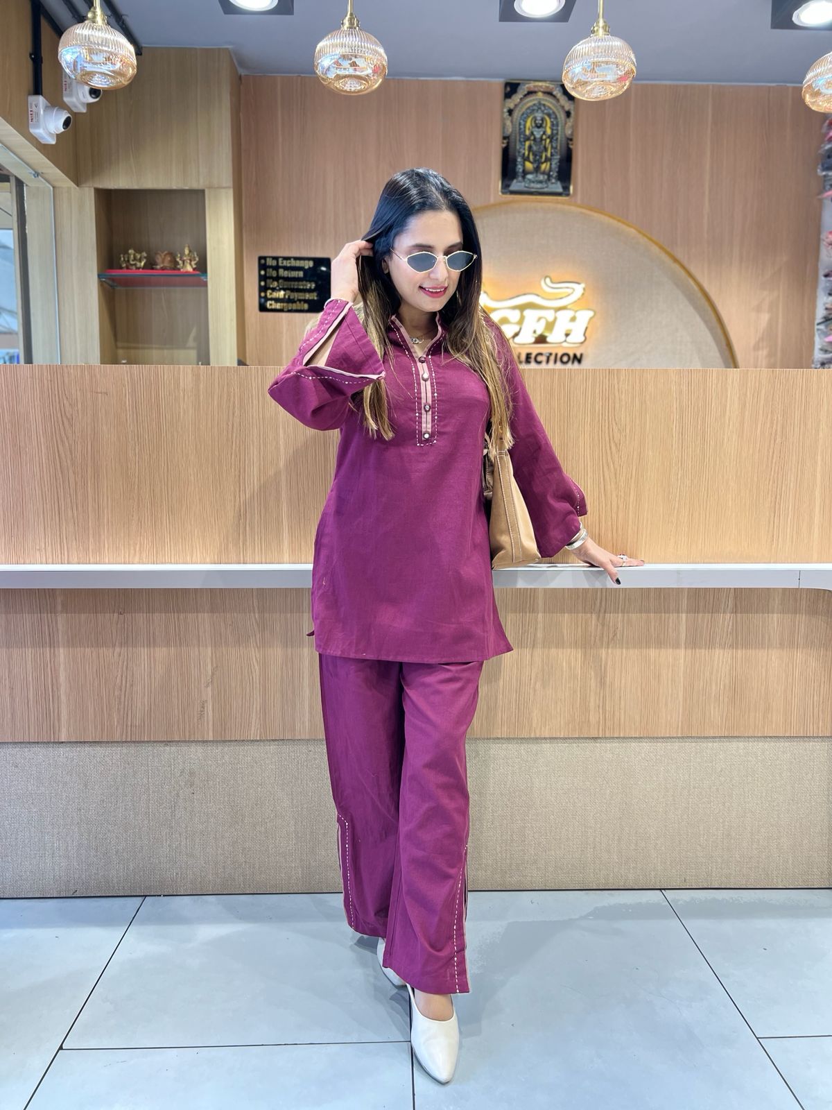 Pure Flex Cotton Wine 2pc Set