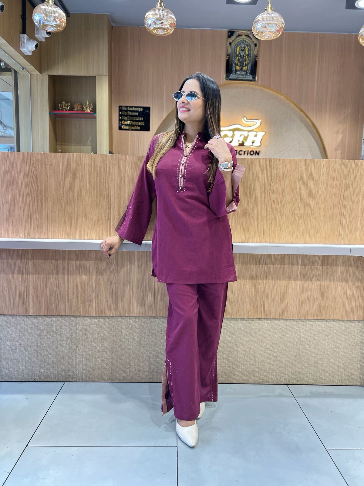 Pure Flex Cotton Wine 2pc Set