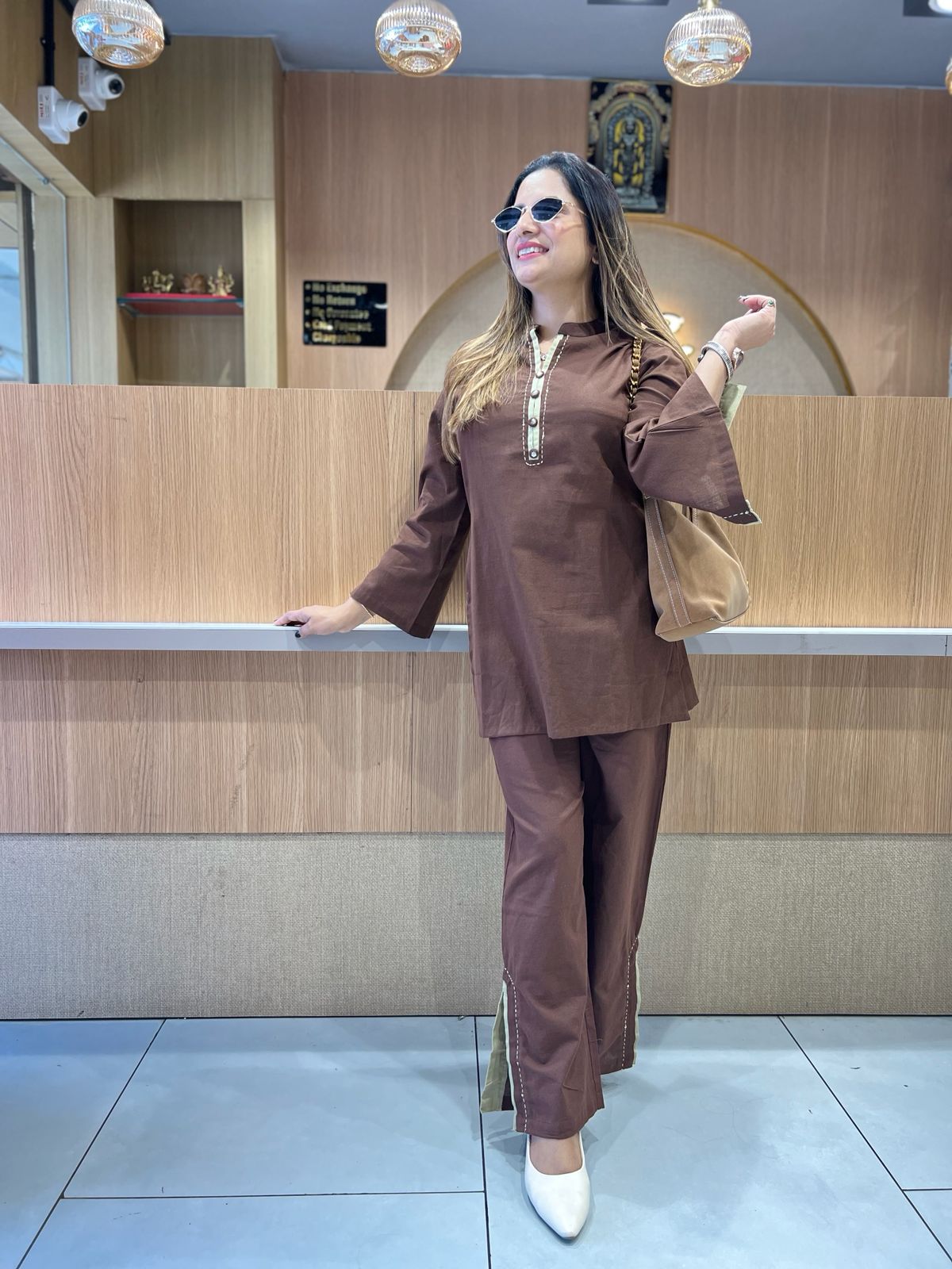 Pure Flex Cotton Brown 2pc Set